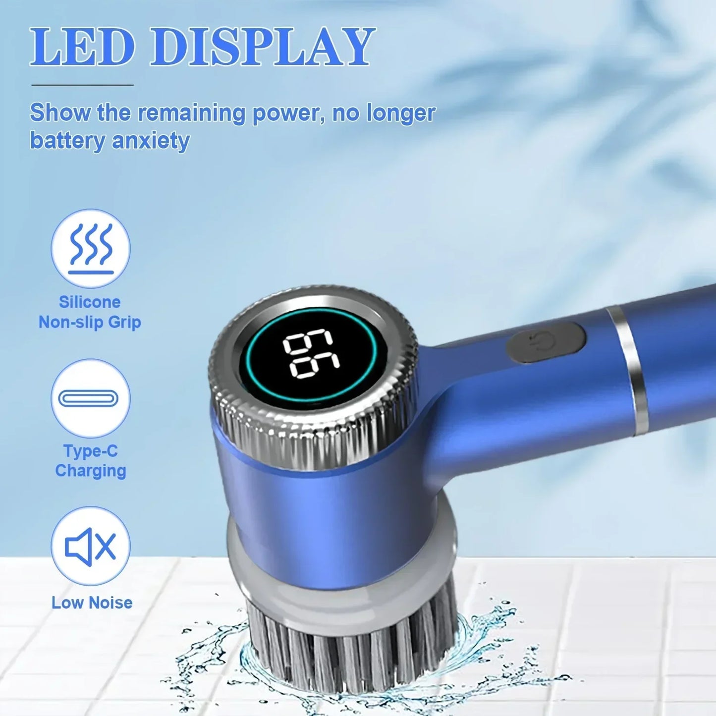 Journey Joy™ 5-in-1 Electric Cleaning Brush