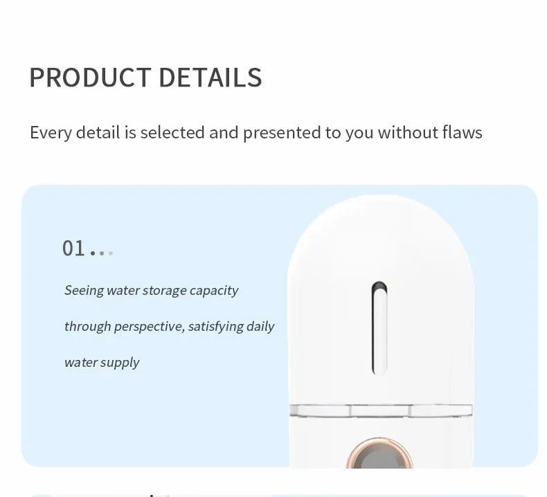 Journey Joy™ Mini Nano Facial Steamer