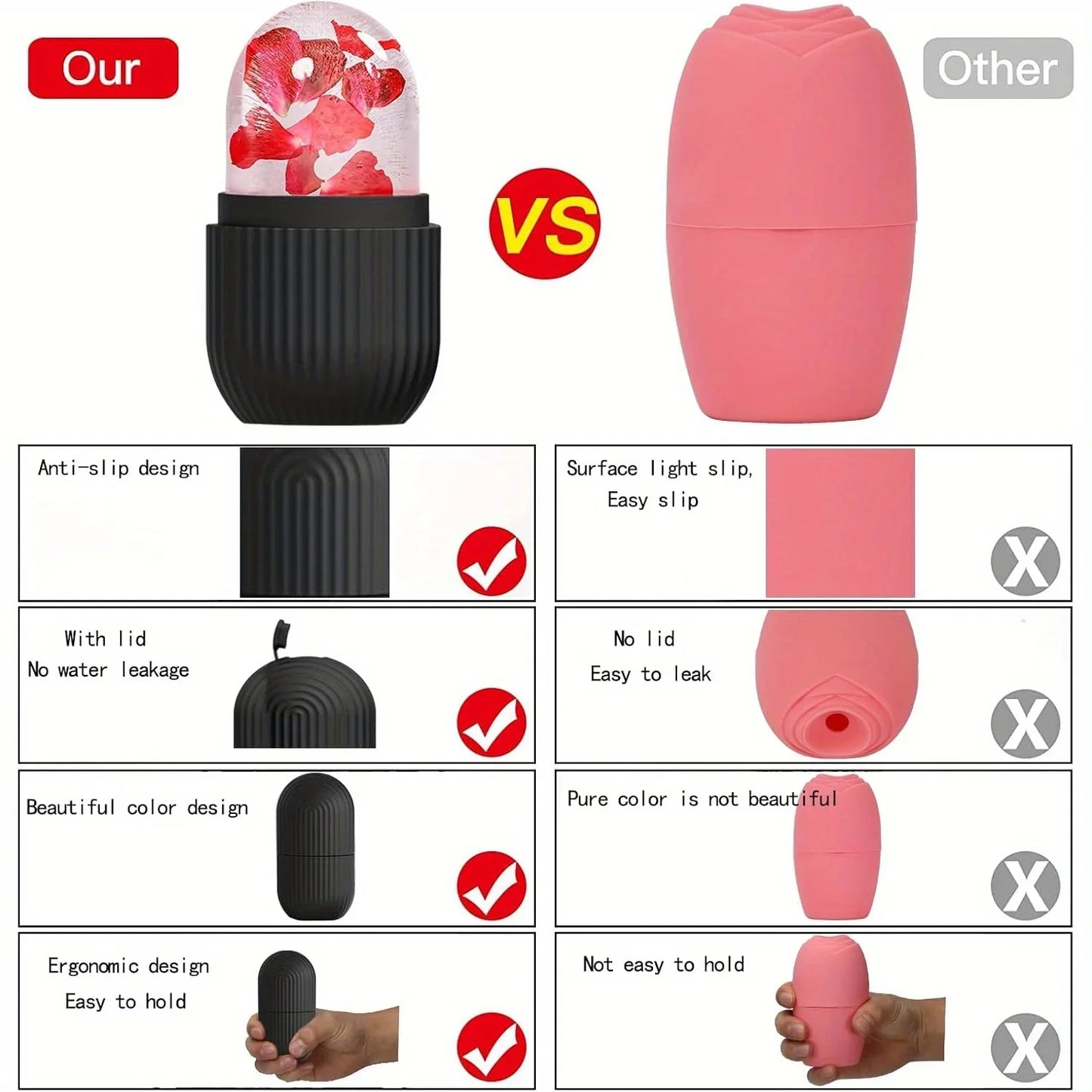 Journey Joy™ Silicone Ice Cube Face Roller
