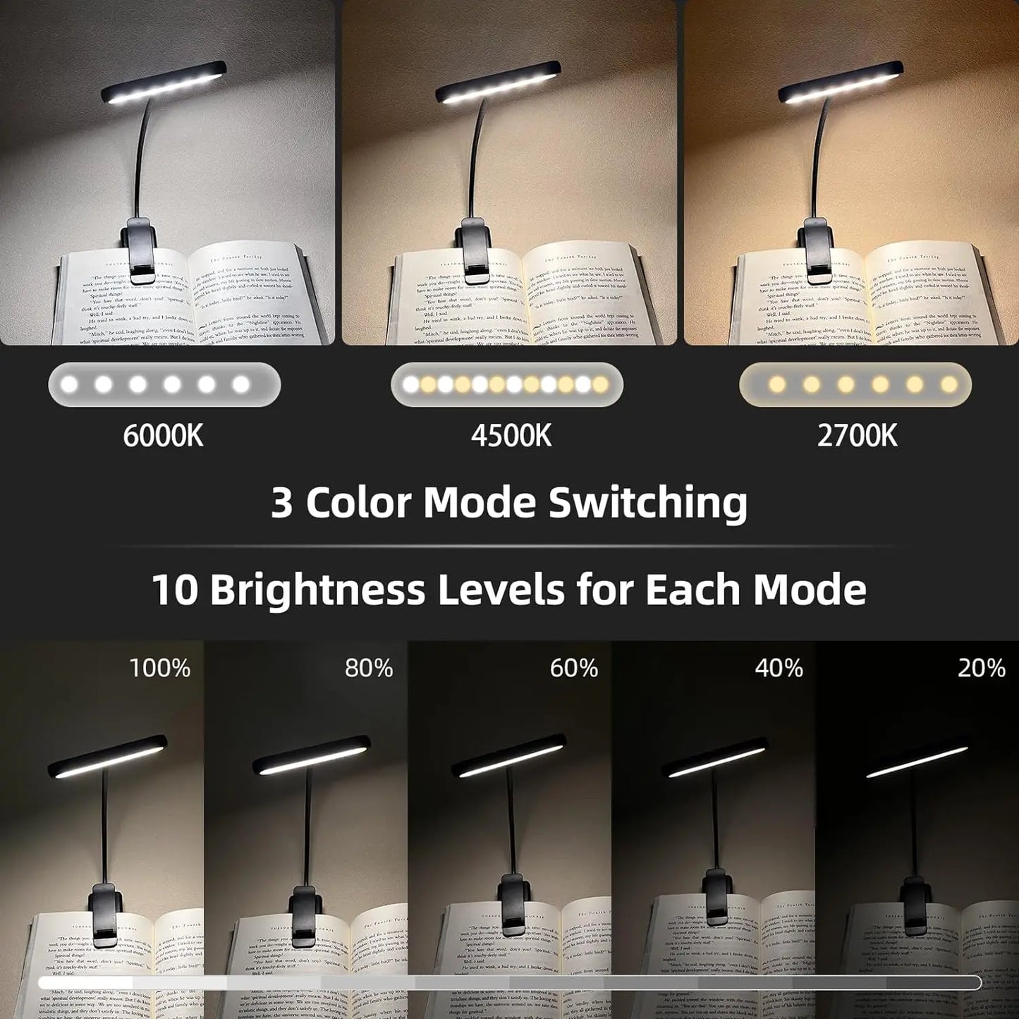 GlowRead™ USB Rechargeable Book Light