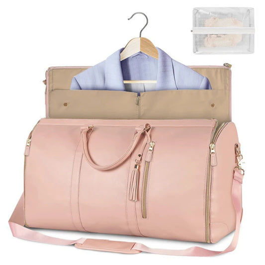 Journey Joy™ Foldable Leather Duffel Bag