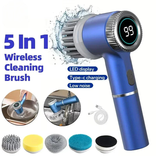 Journey Joy™ 5-in-1 Electric Cleaning Brush